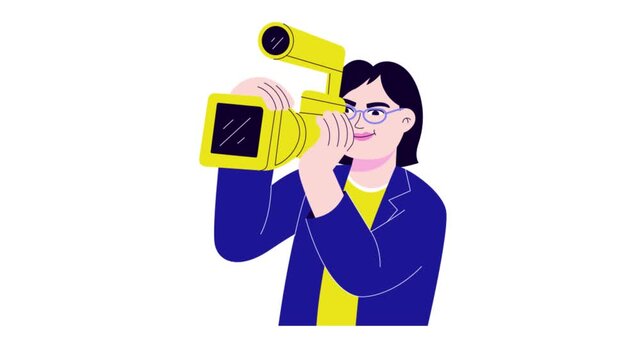 Video Shooting Animated Mp4 File