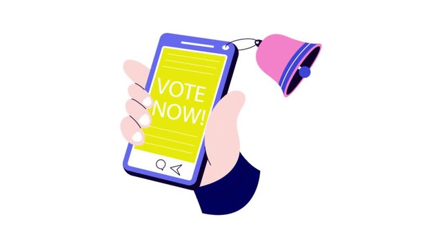 Online Voting Animated Mp4 File