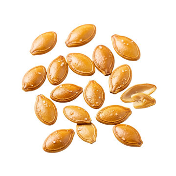 Healthy Raw Pumpkin Seeds Isolated for Food Photography

