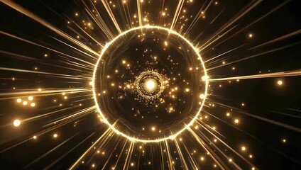 High quality 4K abstract footage of golden sparkling film texture featuring blinking lens flares magical glittering highlights and subtle motion for creative cinematic effects digital art or visual - Powered by Adobe