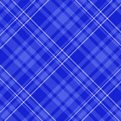 Abstract blue plaid pattern with diagonal lines
