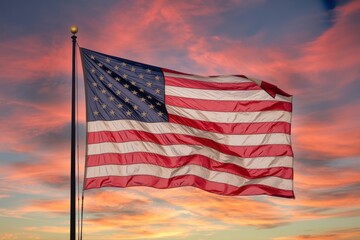American flag waving stars and stripes usa flag patriotism independence day celebration memorial day