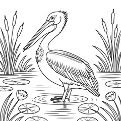 pelican on the beach