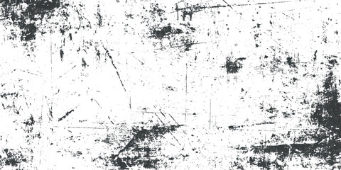 Black and white grunge texture overlay distressed grain dirt scratch surface template heavy abstract retro noise background.	