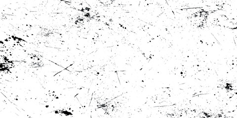 Black and white grunge texture overlay distressed grain dirt scratch surface template heavy abstract retro noise background.	