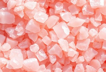 Himalayan pink salt crystals, close-up texture, organic, gourmet