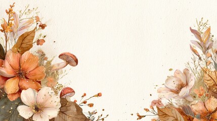 A handcrafted fall border where nature&rsquo;s whimsy meets quiet opulence.