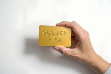 Unlock global opportunities with an exclusive golden visa, hand presenting financial freedom and luxurious access for international living
