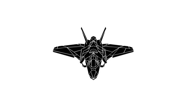 F-35 Lightning II &ndash; Geometric Stealth Jet Silhouette