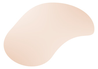 Abstract doodle shape decorative element. Isolated vector illustration, transparent PNG version.