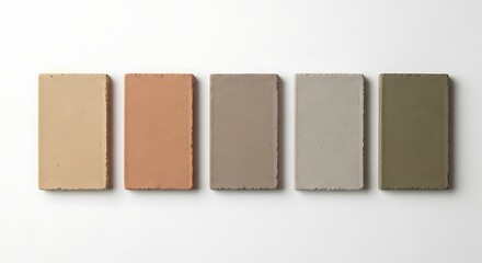 Color palette neutral tones swatches earth tones beige brown gray green design samples