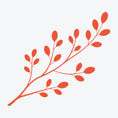 Minimal Botanical Branch Illustration