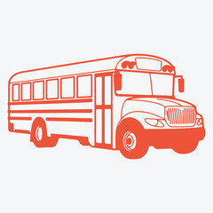 School Bus Vector Illustration