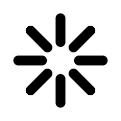 Loading Icon Vector on White Background.