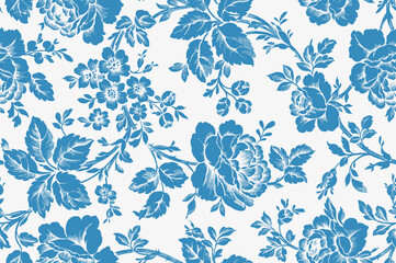 seamless floral pattern with flowers