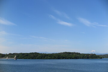 富士山と狭山湖の風景11