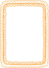 Hand-drawn Spiral Doodle Frame