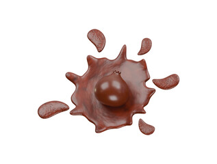 pomegranate juice icon 3d illustration render