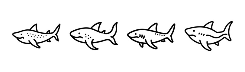 Whale shark ocean creature marine animal illustration vector graphic