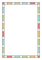 Vector Colorful Frame Border Background