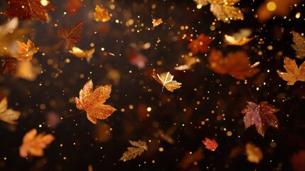 A dazzling fall tapestry where nature’s decay shimmers with opulent fantasy.