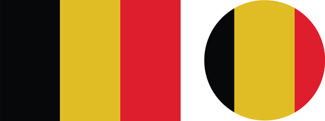 Fototapeta premium Belgium flag. Belgian flag. Belgium flag vector.