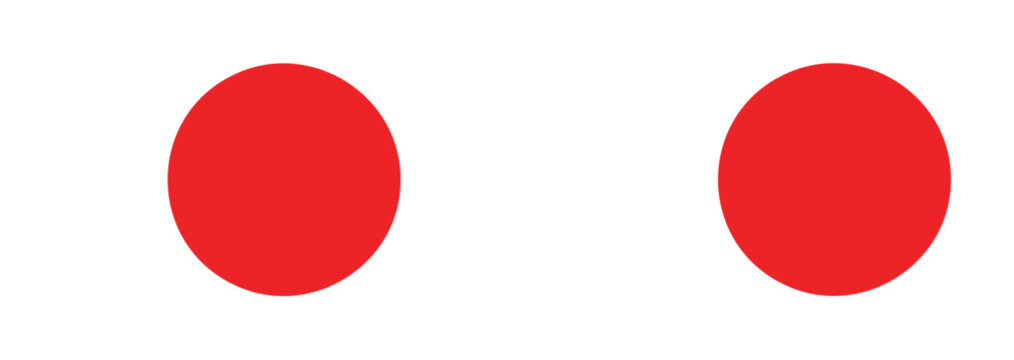Japanese flag. National flag of Japan. Japan flag vector.