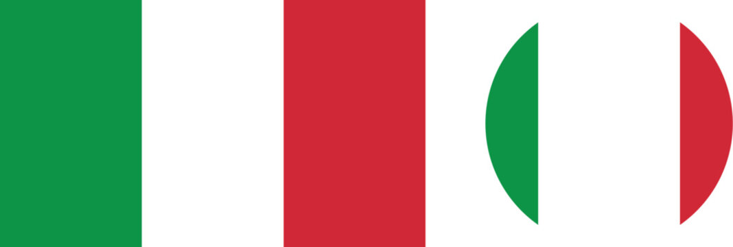 Italian flag. Italy flag vector. Flag of Italy.