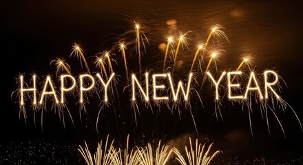 Happy New Year Firework Celebration Wishes