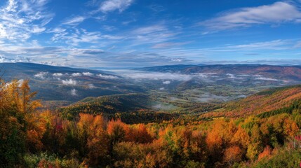 A breathtaking New England vista where autumn&rsquo;s brilliance whispers of hidden riches.