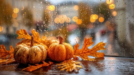 A moody, reflective fall scene where warmth and melancholy coexist.