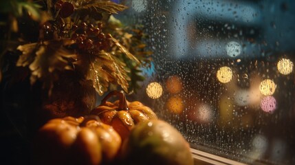 A moody, reflective fall scene where warmth and melancholy coexist.