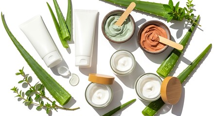Discover natural skincare secrets with aloe vera and vibrant clay masks for a radiant, healthy glow today, showcasing beauty and wellness ingredients