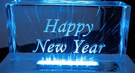Celebrate the New Year with an Ice Sculpture Festive Display