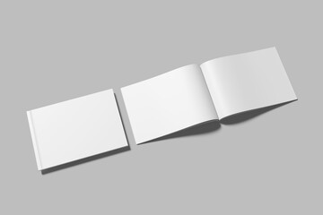 A5 Landscape Magazine Blank Mockup