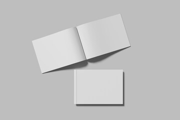 A5 Landscape Magazine Blank Mockup