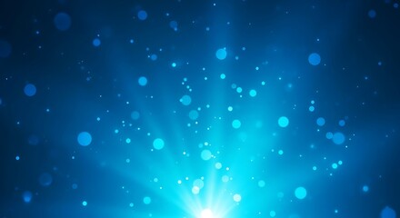 Dive into vibrant blue light with sparkling bokeh, perfect for a modern and elegant backdrop or captivating visual effect in your next project