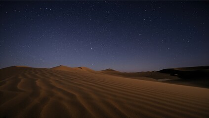 Gaze at the night sky over the arid landscape, a moment for contemplation