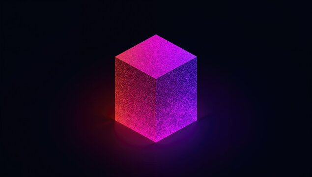 Geometric shapes illuminated with vibrant colors, ideal for UI backdrop