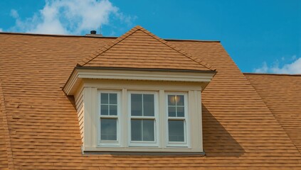 The roof structure featuring attractive windows, highlighting urban architecture
