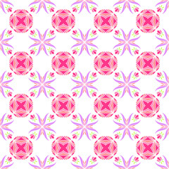 seamless pattern with pink roses