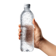 Hand grasping cold water bottle png hydration png drink png condensation png fitness png grip png refreshment png sports png bottle png ice png transparent background image