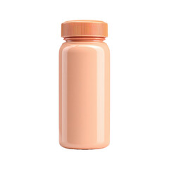 Light peach sports drink bottle png beverage png hydration png fitness png gym png plastic png cap png sporty png refreshment png energy png transparent background image