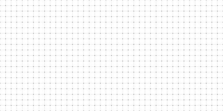 Dot Grid Vector Background Geometric Square Graph Paper Texture with Connected Nodes and Lines