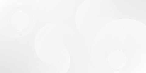 White geometric abstract background overlap layer on bright space with lines effect decoration.