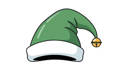 Christmas winter holiday elf hat decoration vector