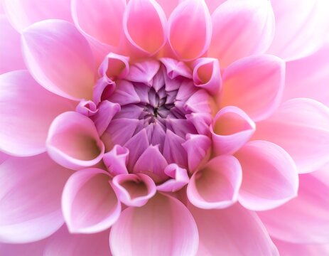 Close-up view of a pink dahlia flower in full bloom