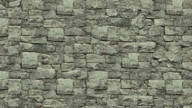 Green stone texture suitable for outdoor wallpaper or cover, natural aesthetic appeal