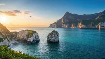 Seaside rock formations, showcasing natural erosion risk