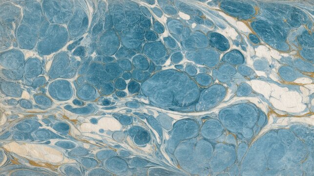 An antique blue parchment with organic swirls and faint currency details, evoking heritage and wealth.